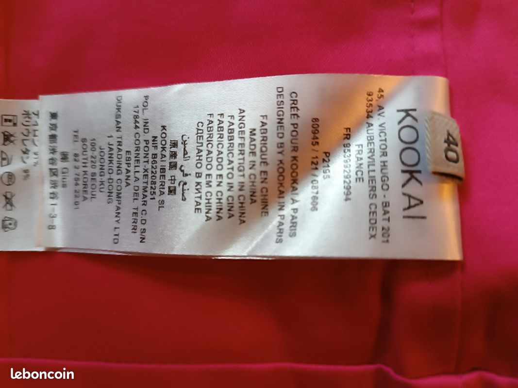 Robe bustier fushia Kookaï neuve (image 7)