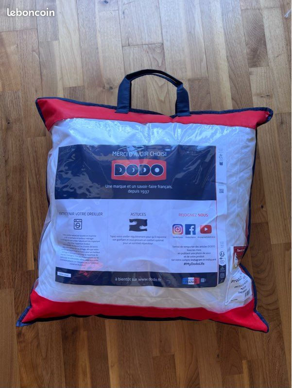 Oreiller DODO thermoduv 60x60 NEUF (image 1)