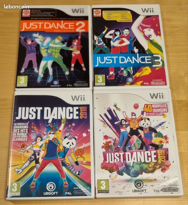 Lot de 4 jeux Just Dance Wii (image 1)