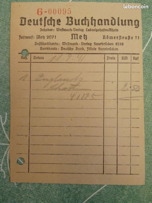 Facture Ancienne Librairie Papeterie Desquand & Fils - Bourges (18) - 1959