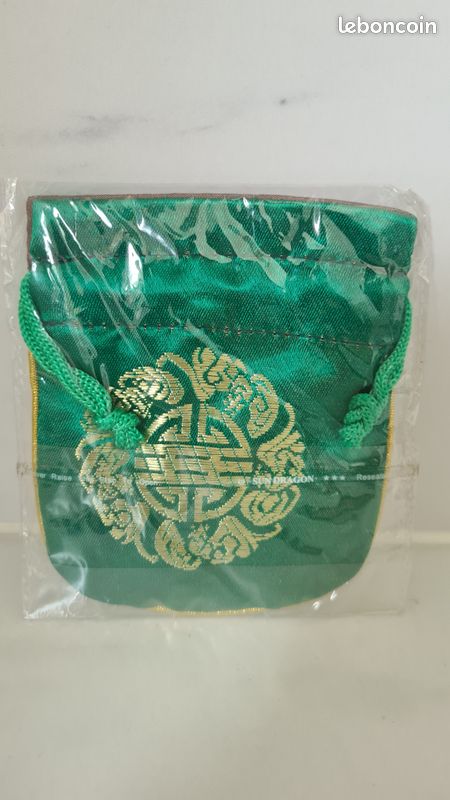 Pochette/porte monnaie/bijoux en tissu Neuf (image 4)