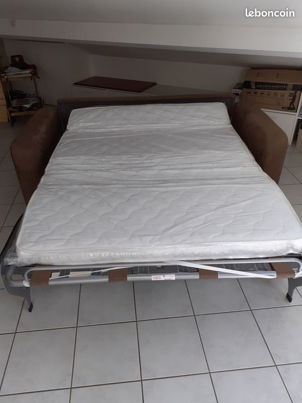 Divan micro fibre couleur Dain (image 2)