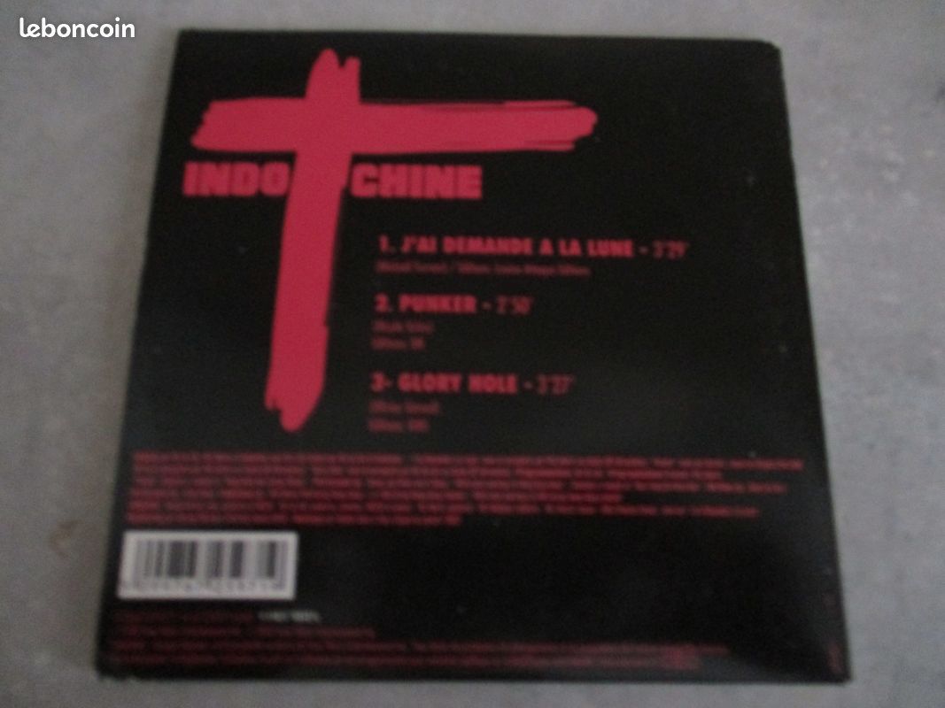 Disque CD Indochine 3 titres 2002 (PAZ) (image 3)