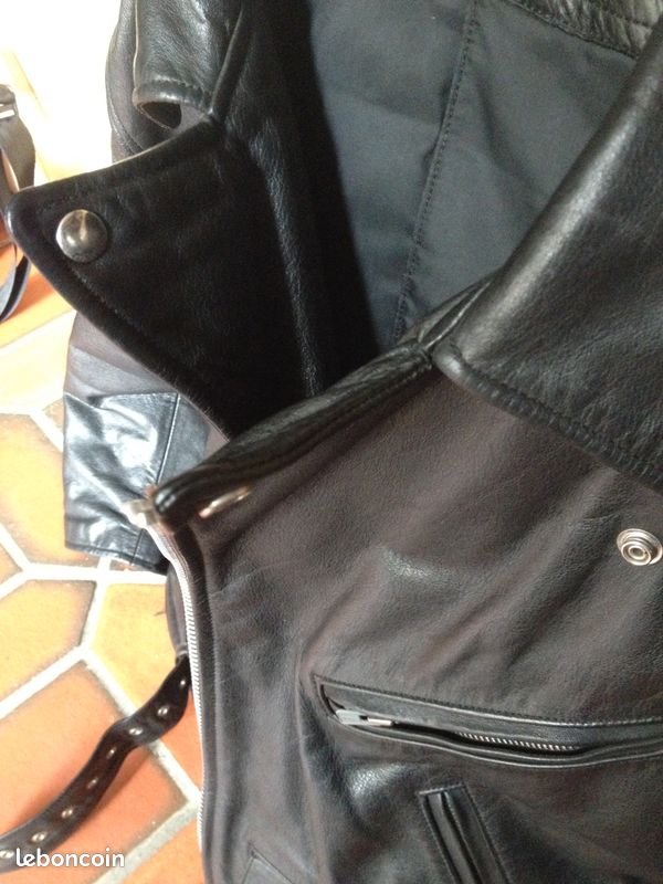 Perfecto cuir noir très épais Idéal moto (image 9)