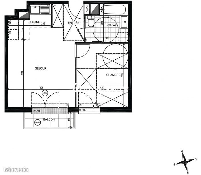Appartement 2 pièces 42 m² · à Neuilly-Plaisance · 42 m² · 1 095 €