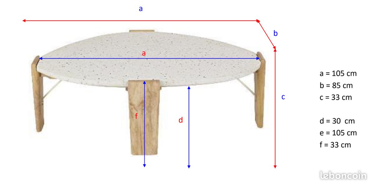 Table basse terrazzo (image 4)