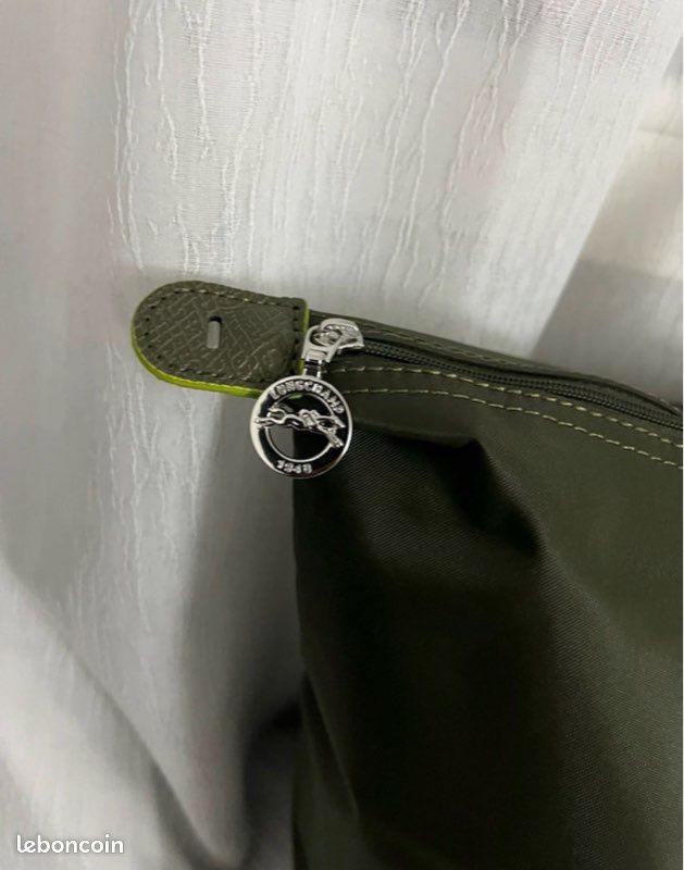 Sac voyage longchamps vert kaki (image 5)