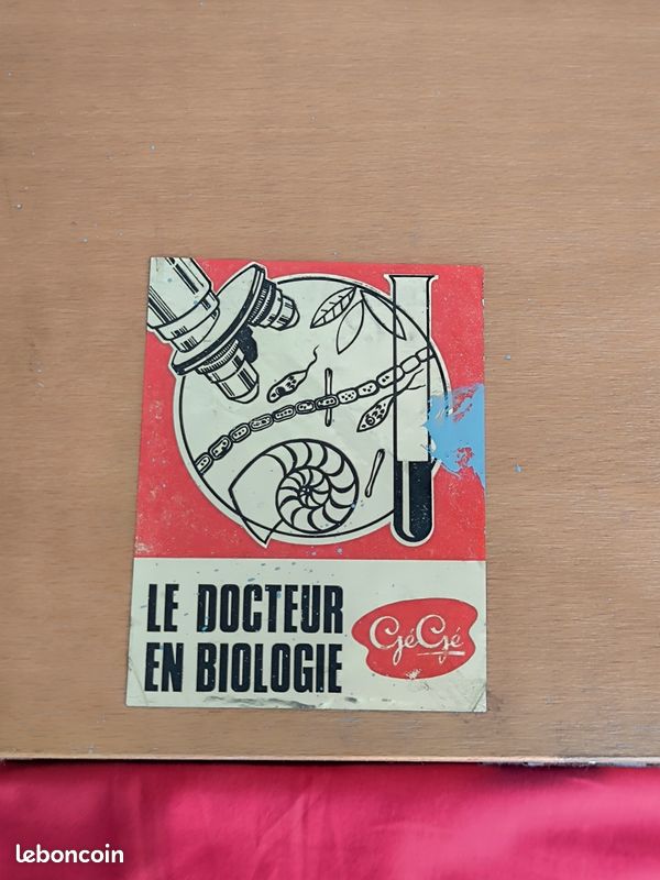 Jeu éducatif Ancien Gege - Le Docteur En Biologie - Microscope En Bois