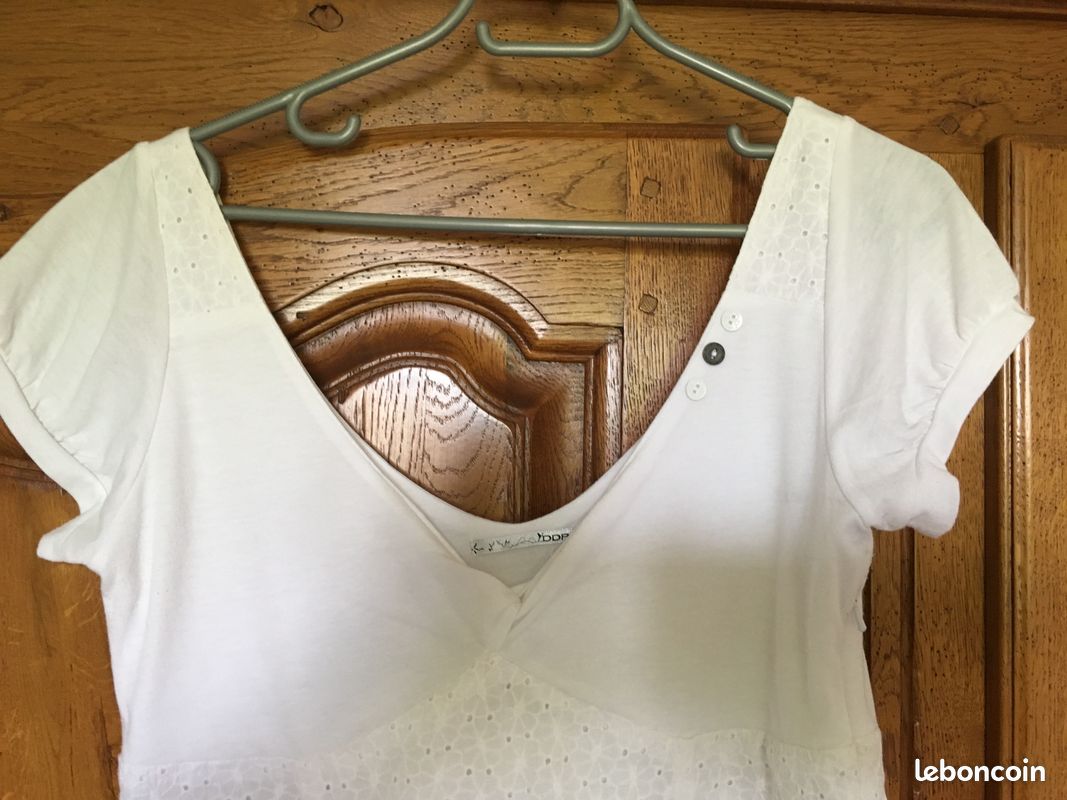 Jolie Robe blanche DDP XL quasi neuve (image 1)