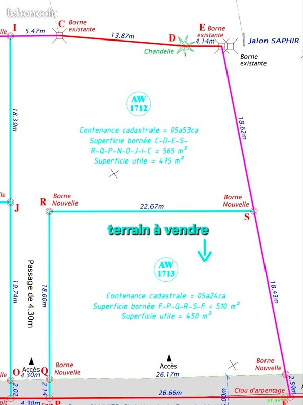 Terrain constructible à vendre · à Petite-Île · 216 000 €