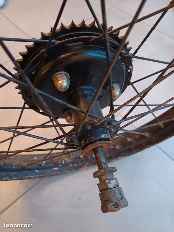 4 Écrous Borgne D'axe De Roue Vélo Ancien 3/8