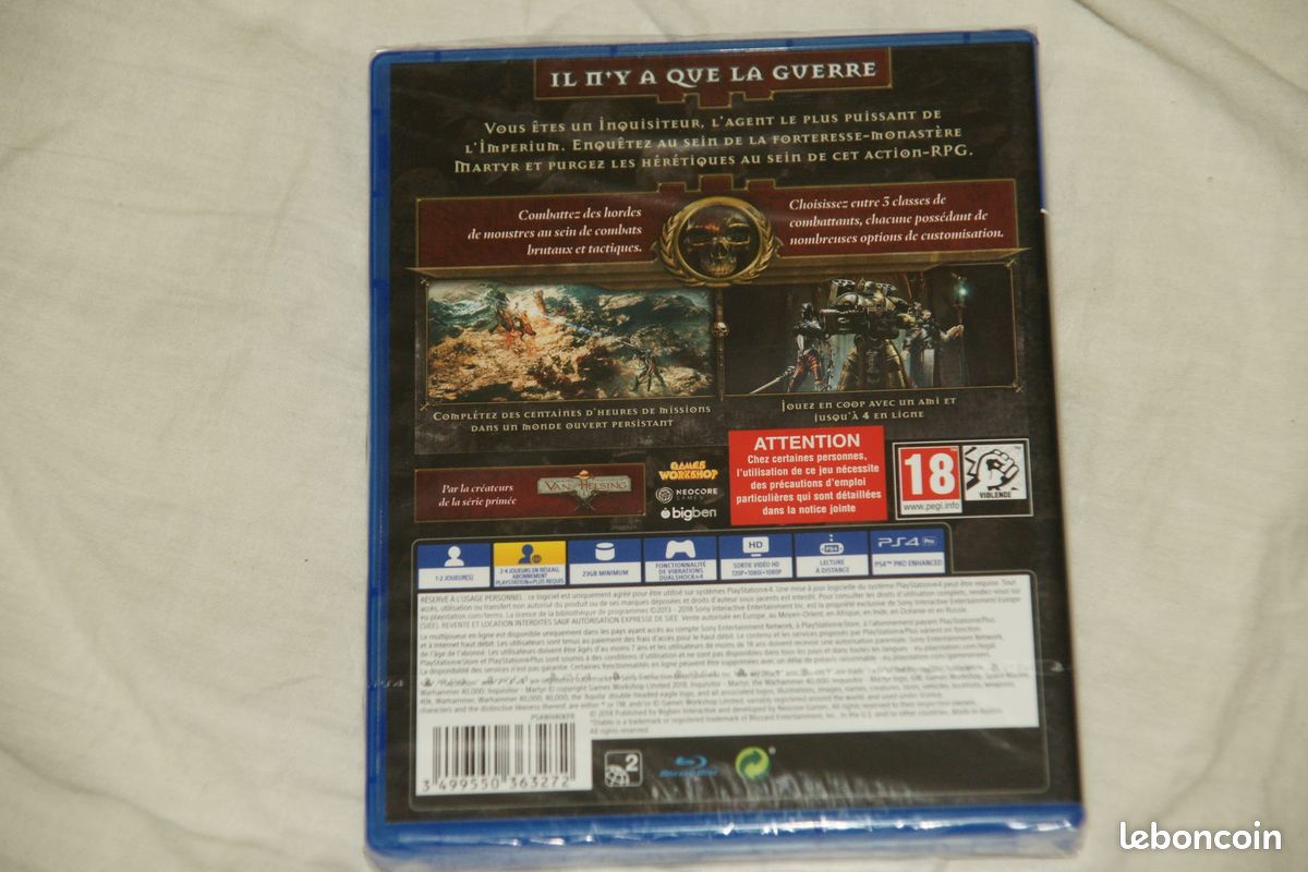 Warhammer 40.000 : Inquisitor - Martyr PS4 [NEUF