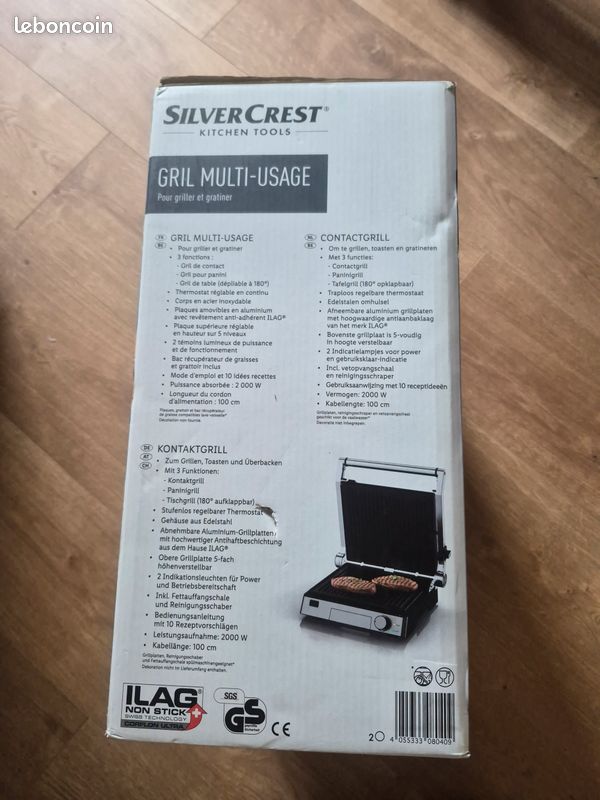 [NEUF] Gril Multi-Usage SILVERCREST 2000W - Sous blister (image 3)