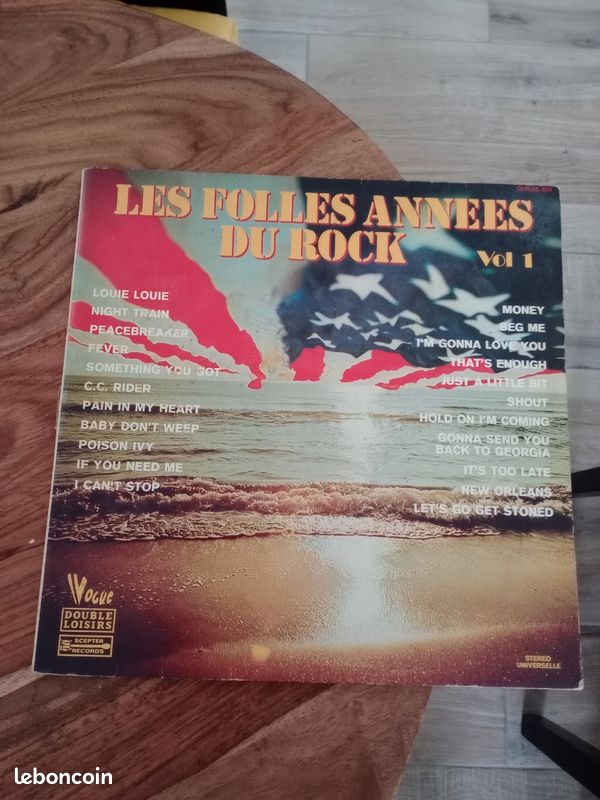 Vinyle 33T Les folles années du rock double album (image 1)