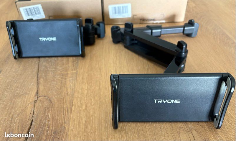 Support universel pour téléphone/tablette pour voiture sur appui tête arrière (image 3)