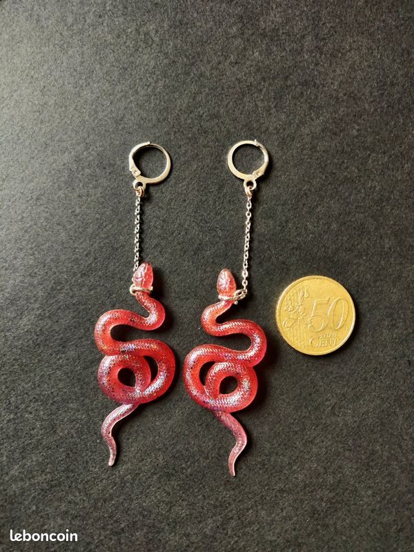 Boucle d'oreilles serpent (image 3)