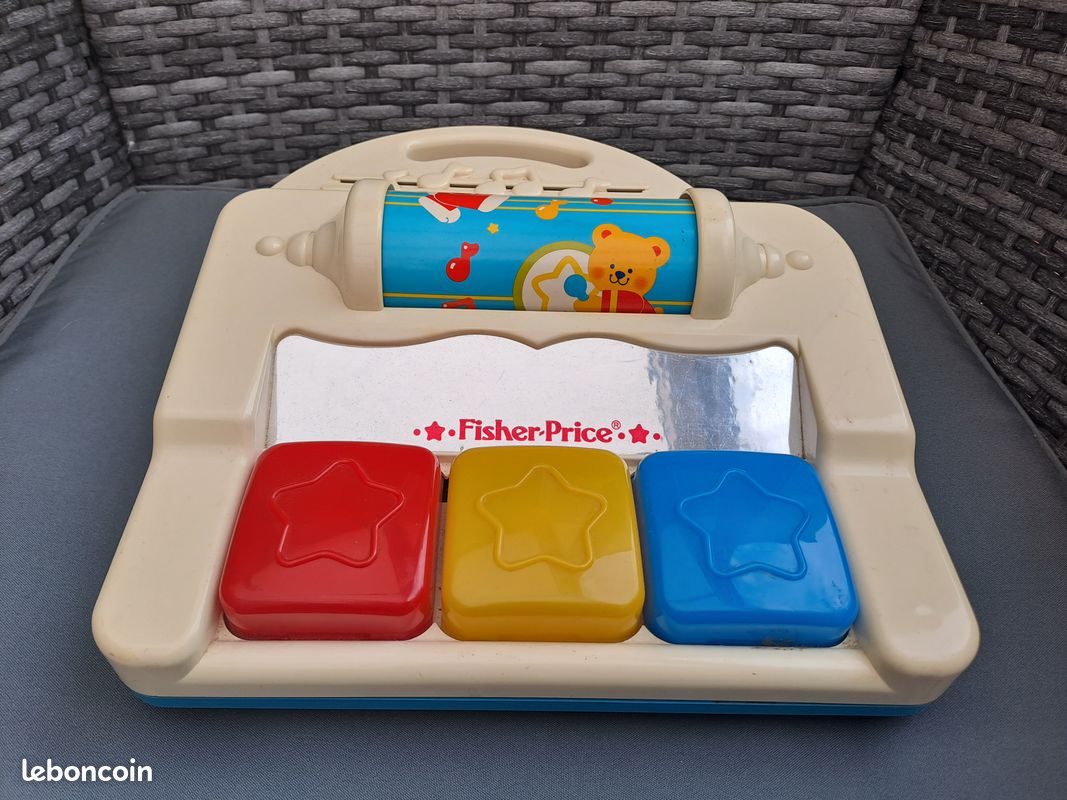 Piano magique lumineux fisher price vintage avec boite d'origine et notice (image 1)