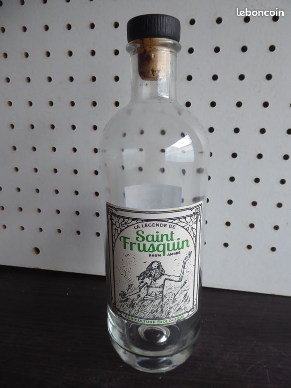 Bouteille de Rhum ambré "la légende de SAINT-FRUSQUIN" - VIDE (image 1)