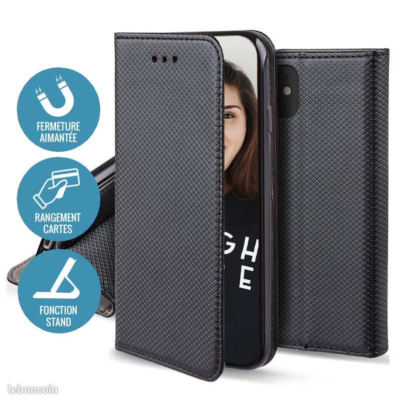 COQUE ET ÉTUI pour iPhone 11 -Noire - Jayme - Neuve (image 7)