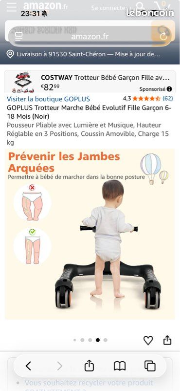 Trotteur bébé évolutif (image 6)