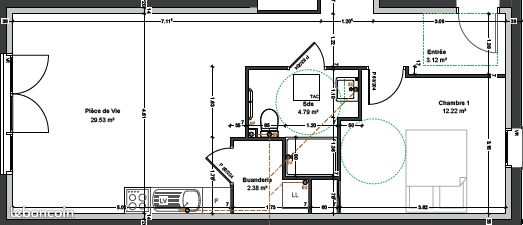 Appartement 3 pièces 63 m² · à Machecoul-Saint-Même · 63 m² · 855 €