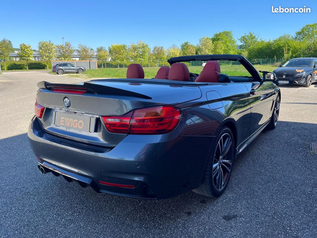 BMW SERIE 4 CABRIOLET 3.0 435 D 315 M-SPORT XDRIVE BVA + affichage tete haute + sieges elec a memoire (image 6)