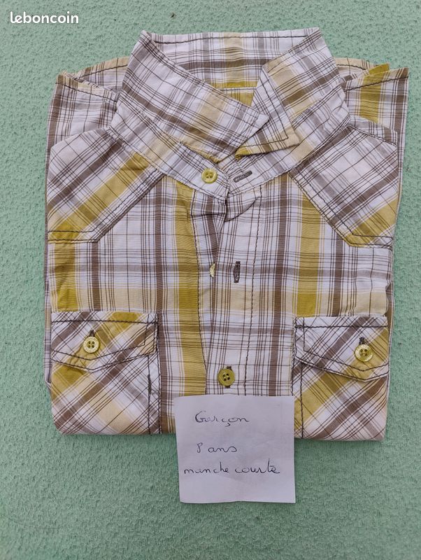 Chemise 8 ans manches courtes (image 1)