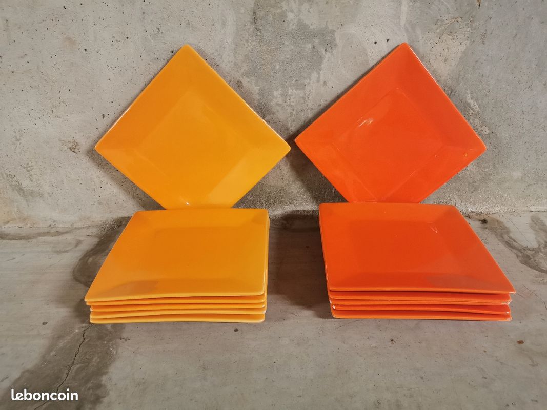 Assiettes carrés (image 1)