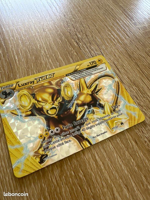 Carte Pokémon Luxray Turbo 47/122 - Édition 2016 - Très Bon état