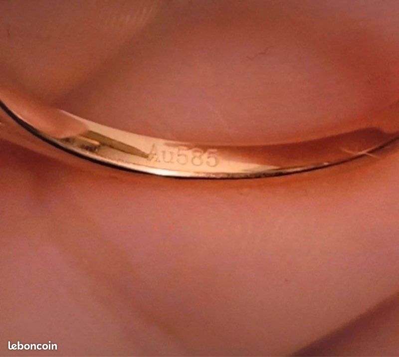 Bague or rose 14k diamants (image 6)