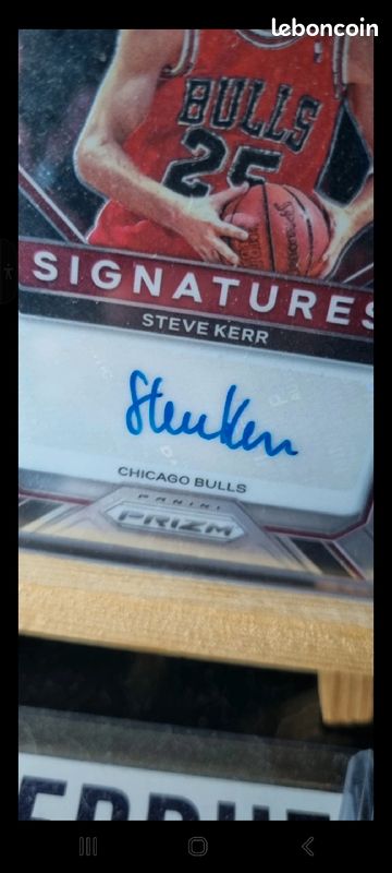 Panini Steve Kerr auto Bulls (image 2)