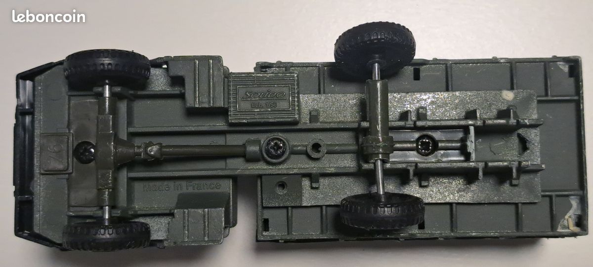 SOLIDO 1/50, CAMION ACMAT 4x4 VLRA Vert Kaki, armée Française, Tbe (47