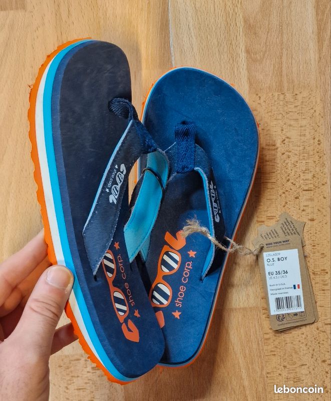 Tongs cool shoe Slim mixte bleu Antidérapante (image 2)