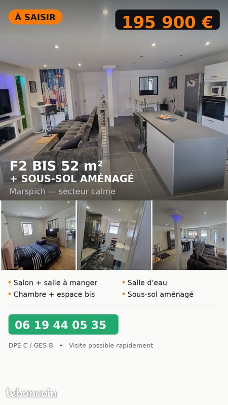 Appartement 2 pièces 52 m² · à Hayange · 52 m² · 195 900 €