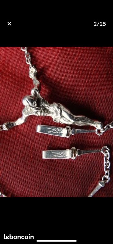 Pendentif Tête De Jésus Christ - Argent Massif 925 - Découpe 20mm - Dolly-Bijoux - Neuf Avec étiquette