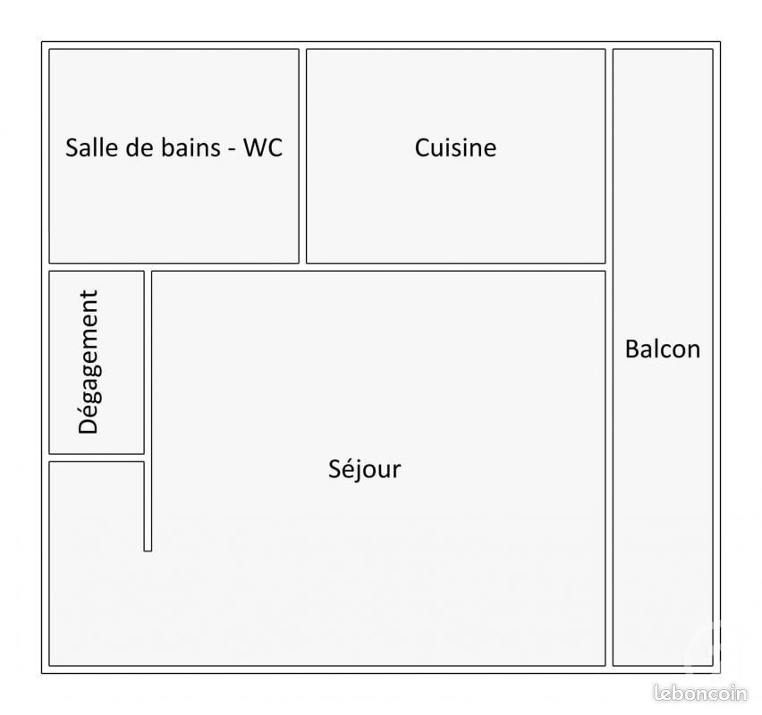 Appartement a louer chalons-en-champagne - 1 pièce(s) - 28 m2 - Surfyn