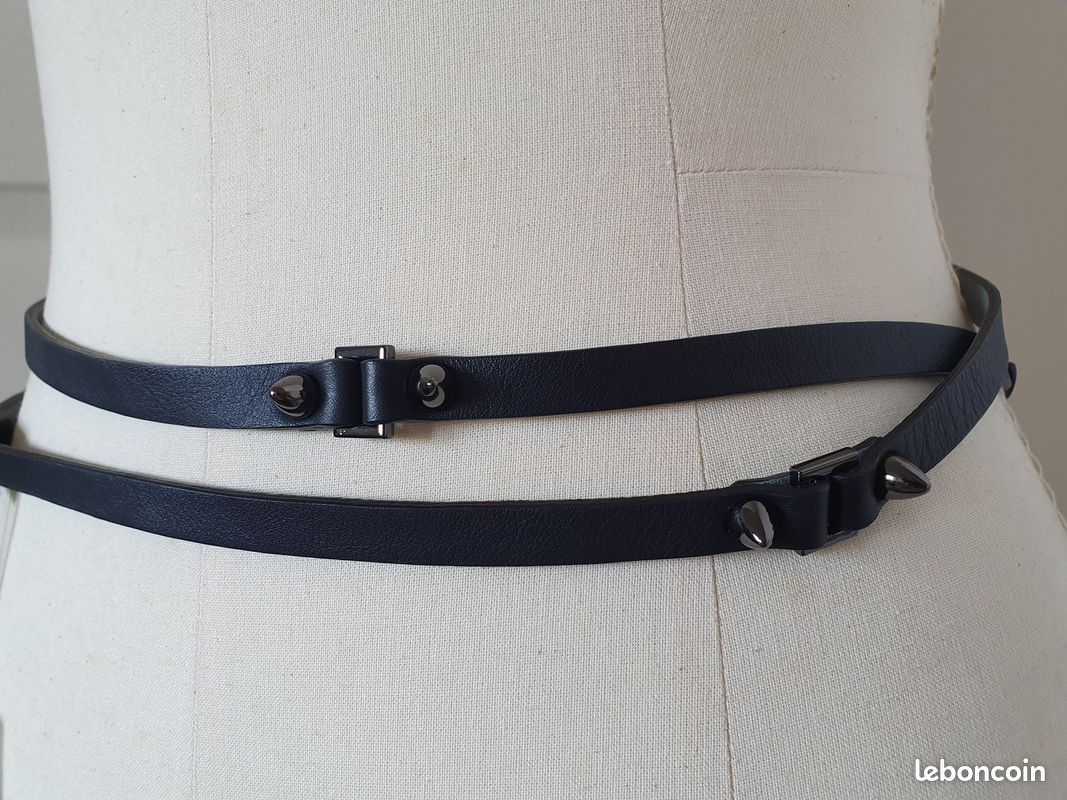 Ceinture cuir multi-tours NICOLAS VAN PARIJS (image 4)