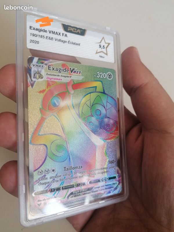 Pokémon Carte PCA 9,5 Exagide VMAX FA 190/185 Rainbow Mint E&B Voltage Eclatant (image 9)