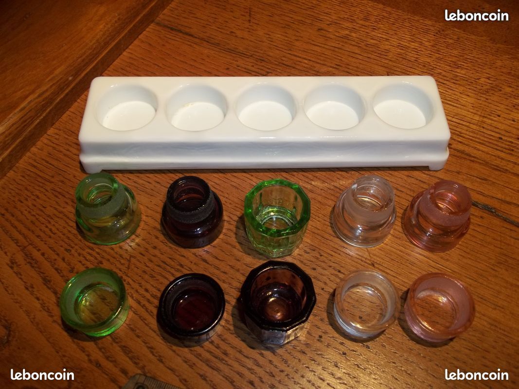 Séries de flacons anciens en verre (image 3)