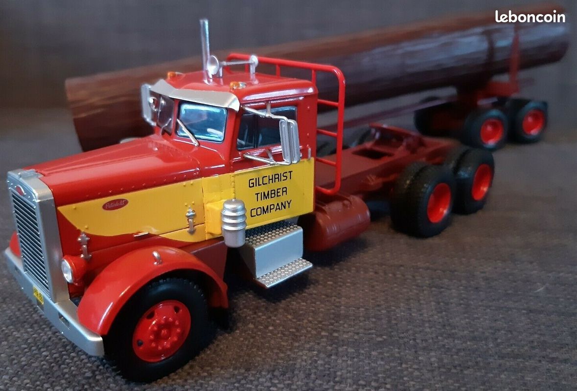 FABBRI ITALERI PETERBILT SEMI REMORQUE TRANSPORT DE CAISSES au 1/87