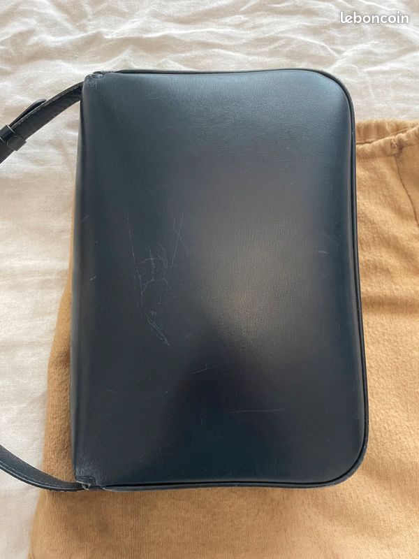 Sac Céline vintage Classic box bleu marine bon état (image 10)