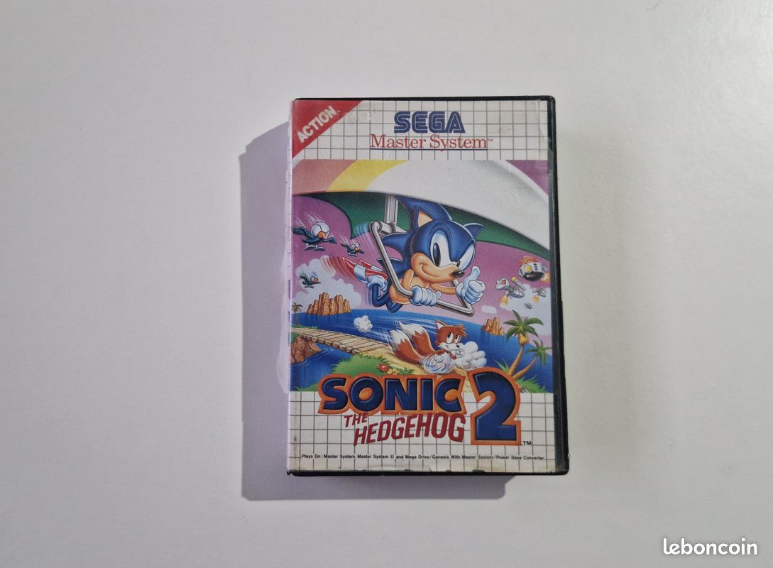 Jeu Sega Master System Sonic 2 The Hedgehog - Occasion En Boîte Complète