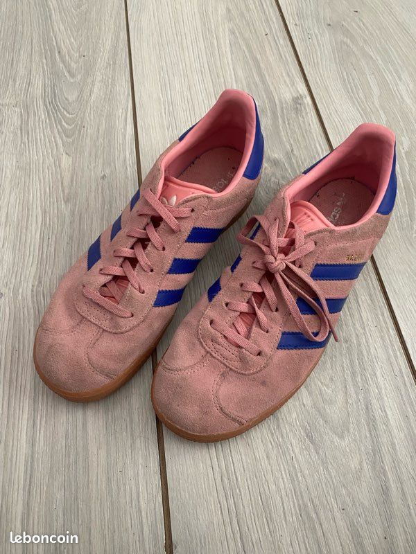 Adidas gazelle rose et bleu taille 38 (image 2)