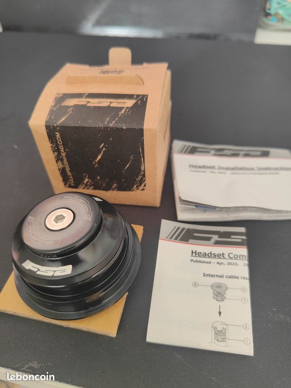 Jeu de direction FSA NO.57E ORBIT 1.5E ZS 1 1/8"-1.5" CONIQUE 121-0501 VERSION 8MM (image 2)