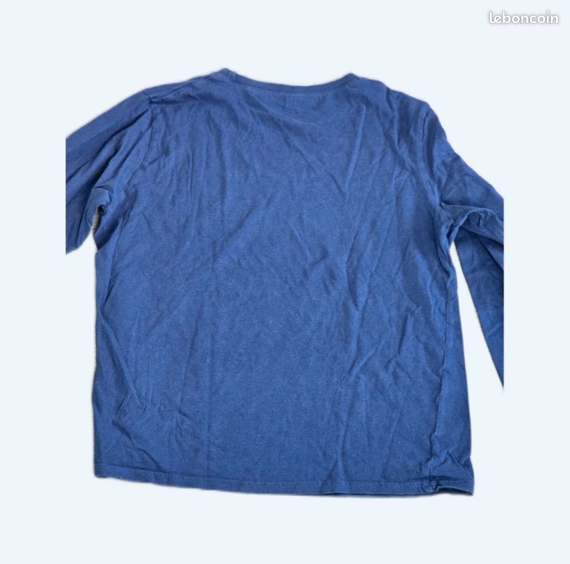 T-shirt manches longues en coton taille 14 ans Kiabi (image 1)