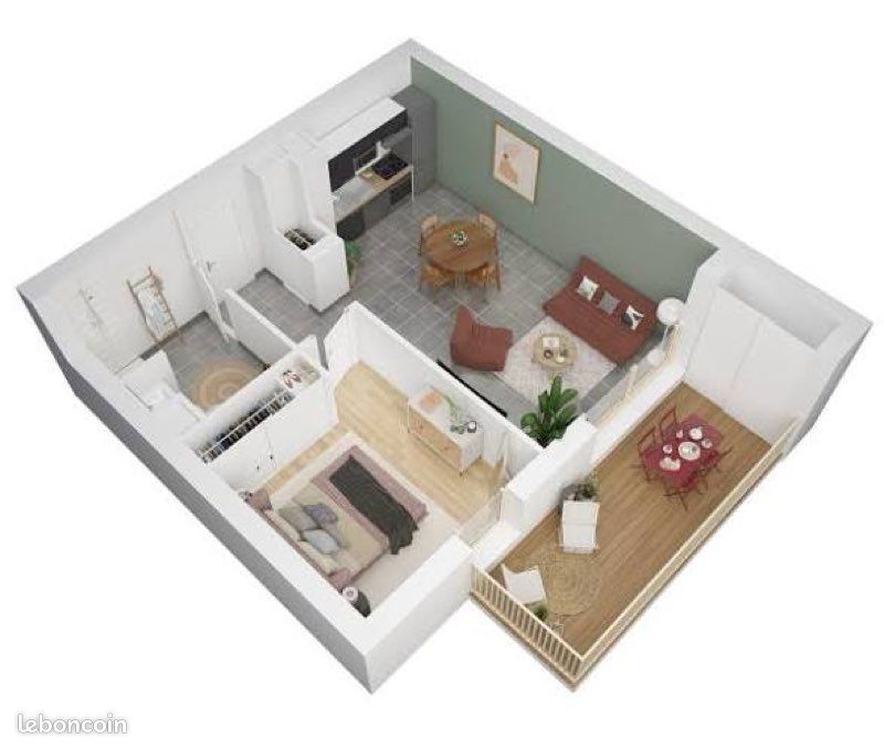Appartement 2 pièces 35 m² · à Saint-Denis · 35 m² · 830 €/mois