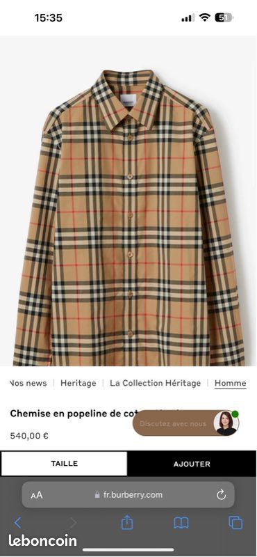 Chemise Burberry (image 2)