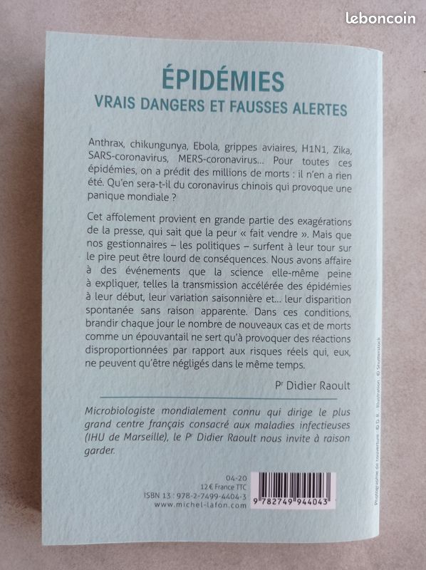 Épidémies vraies dangers et fausses alertes du Professeur Didier Raoult (image 2)