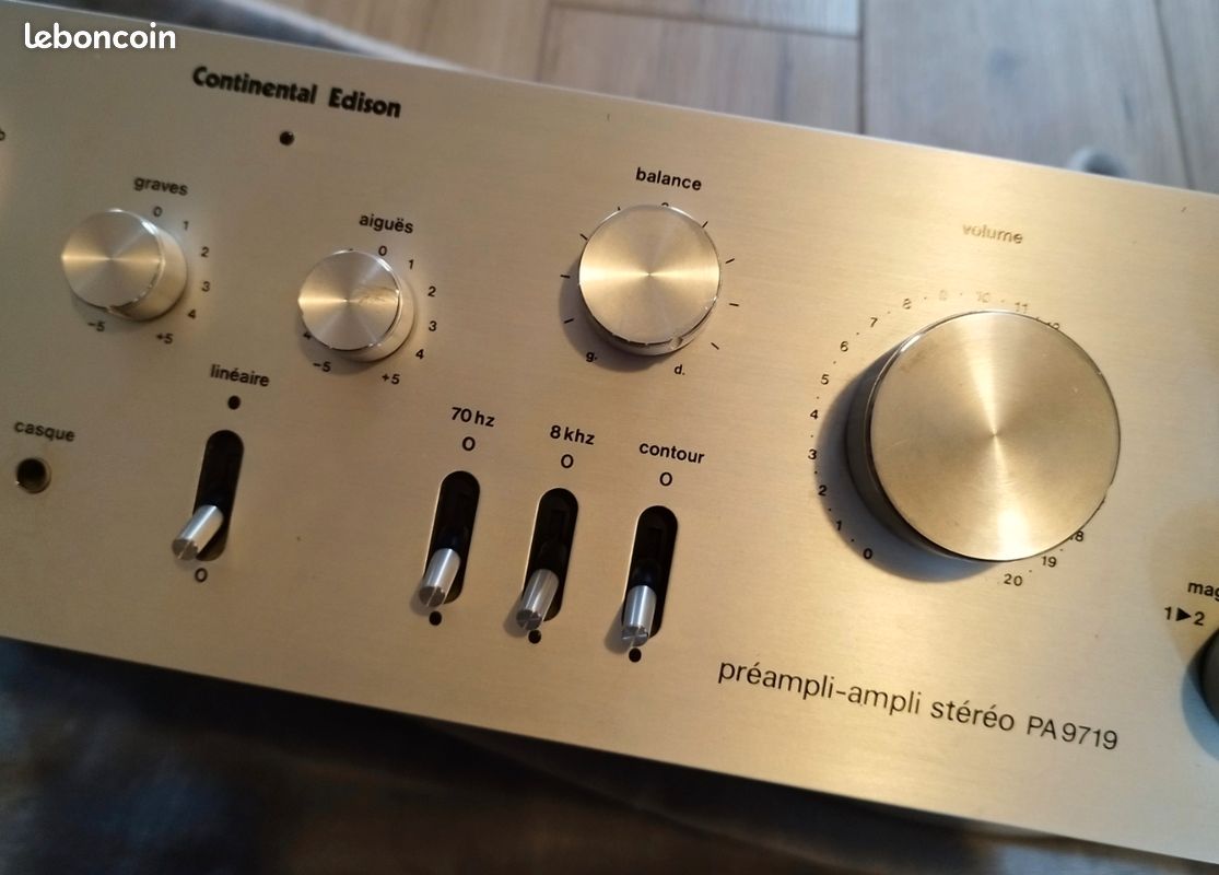 Ampli preampli continental edison pa 1456 de 1975 vintage à Thionville