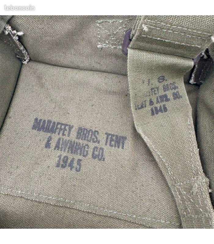 Musette General Purpose (GP) Américaine Originale 1945 – MANAFFEY BROS. TENT & AWNING CO (image 9)